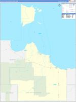 Lake of the Woods, Mn Wall Map Zip Code